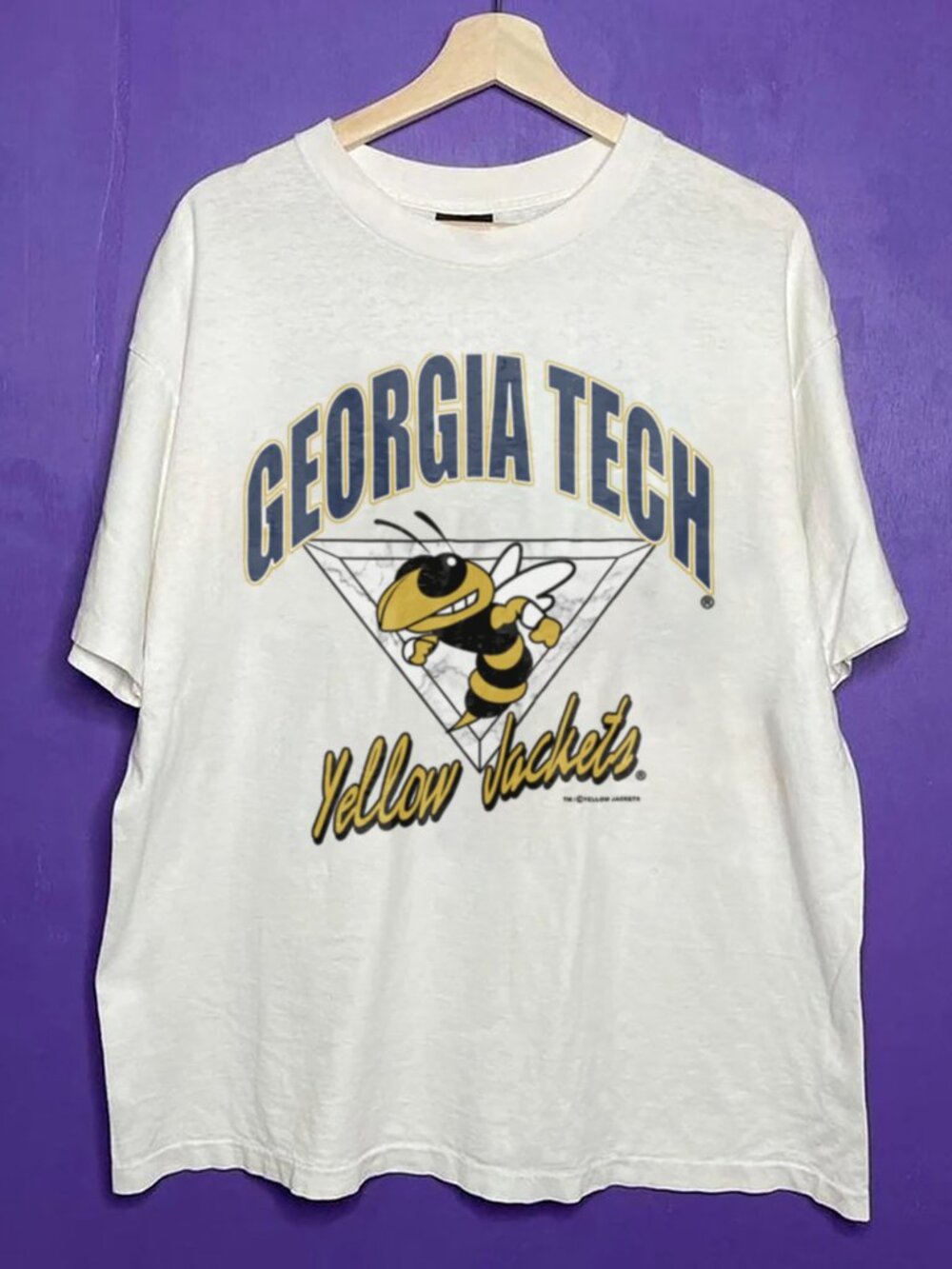 Vintage NCAA Georgia Tech Yellow Jackets Football Shirt, Retro Georgia Tech Tee